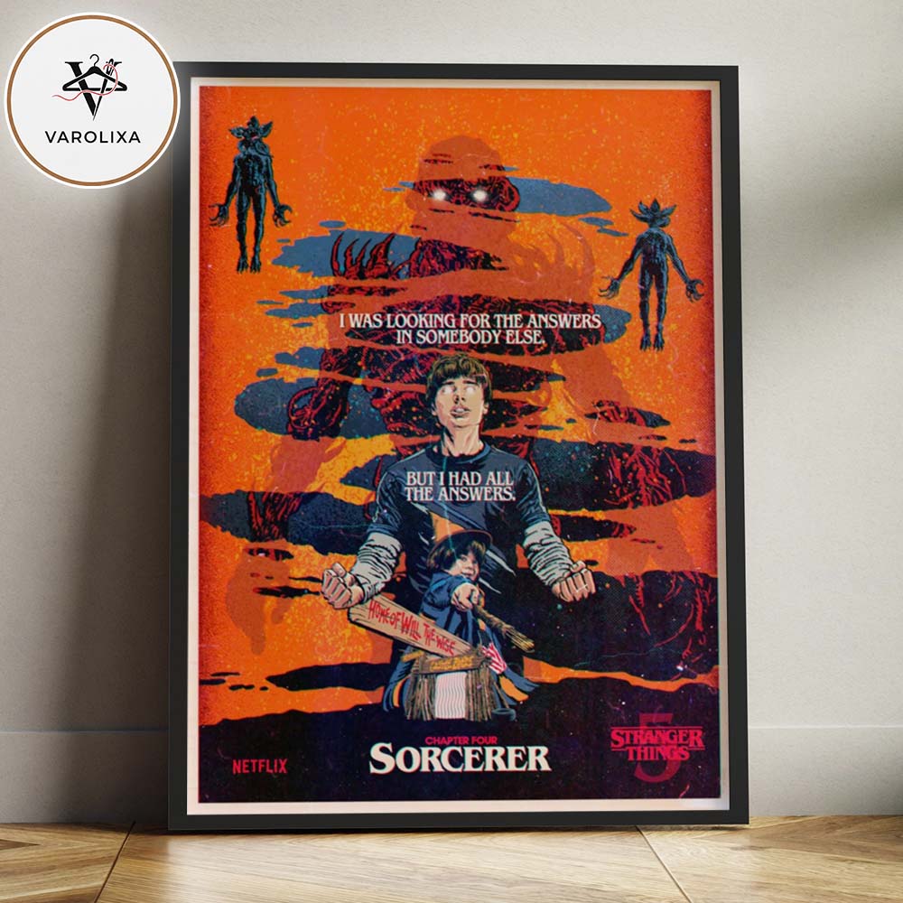 Stranger Things Season 5 x Butcher Billy Sorcerer Home Decor Poster Canvas Stranger Things Season 5 x Butcher Billy Sorcerer Home Decor Poster Canvas