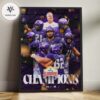 TCU Horned Frogs 2025 Valero Alamo Bowl Champions College Football Home Decor Poster Canvas