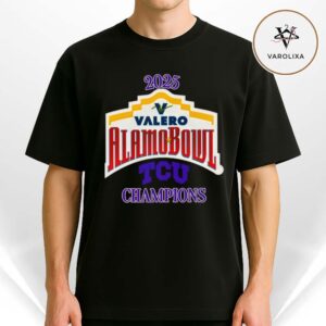 TCU Horned Frogs 2025 Valero Alamo Bowl Champions Logo Unisex T-Shirt