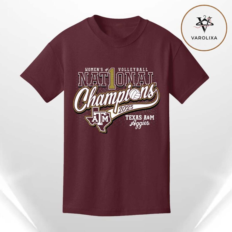 Texas A&M Aggies Volleyball National Champions 2025 Unisex T Shirt