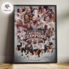 Texas A&M Aggies Women’s Volleyball 2025 National Champions Team Celebration Graphic Home Decor Poster Canvas