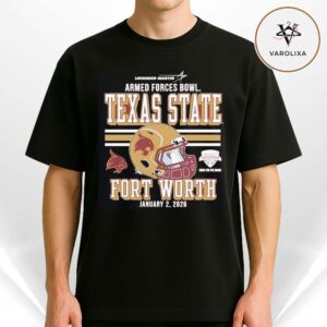 Texas State Bobcats University Football 2026 Armed Forces Bowl Bound Unisex T-Shirt