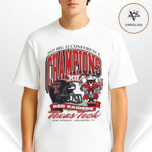 Texas Tech Red Raiders 2025 Big 12 Conference Football Champions Mascot  Unisex T-Shirt
