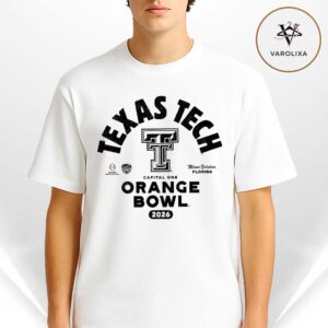Texas Tech Red Raiders 2026 Capital One Orange Bowl Bound Matchups Unisex T-Shirt