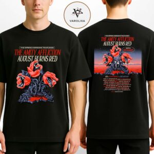 The Amity Affliction Spring Horizons Tour 2026 Poster With August Burns Red Boundaries Heavensgate Dreamwake Two Sides Unisex T-Shirt