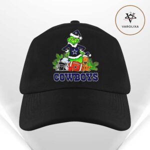 The Grinch And Max Dallas Cowboys Christmas Helmet Items Classic Cap Hat Snapback