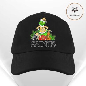 The Grinch And Max New Orleans Saints Christmas Helmet Items Classic Cap Hat Snapback