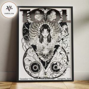 Tool Concert Poster At Yokohama Arena In Kanagawa Japan On December 11 2025 Dark Manga Skull Illustration Home Decor Poster Canvas