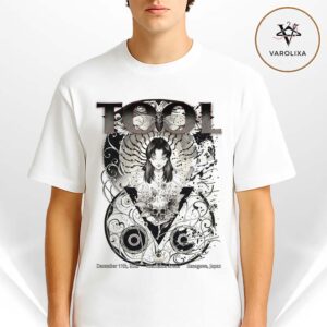 Tool Concert Poster At Yokohama Arena In Kanagawa Japan On December 11 2025 Dark Manga Skull Illustration Unisex T-Shirt