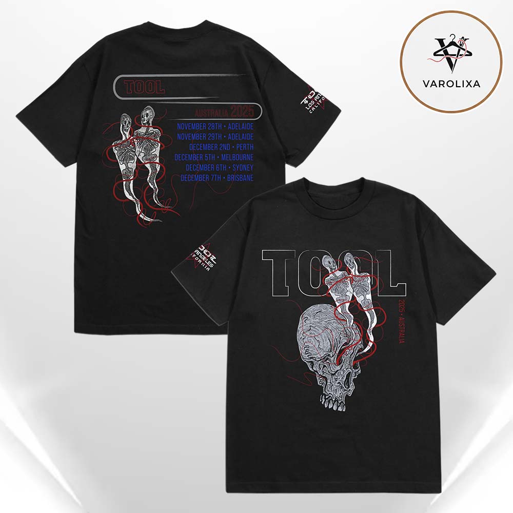 Tool Official 2025 Australia Tour Event Two Sides Unisex T-Shirt Tool Official 2025 Australia Tour Event Two Sides Unisex T-Shirt
