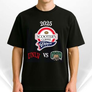 UNLV Rebels Vs Ohio Bobcats 2025 Scooter’s Coffee Frisco Bowl Unisex T-Shirt