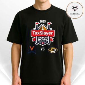 Virginia Cavaliers vs. Missouri Tigers 2025 Taxslayer Gator Bowl Matchup Unisex T-Shirt