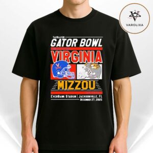 Virginia Cavaliers Vs Missouri Tigers 2025 Gator Bowl Helmets Unisex T-Shirt
