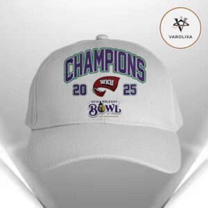 Western Kentucky Champions New Orleans Bowl 25th Anniversary 2025 Classic Cap Hat Snapback
