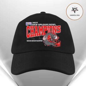Western Kentucky Hilltoppers Football 2025 New Orleans Bowl Champions Helmet At Caesars Superdome  Classic Cap Hat Snapback