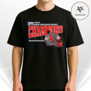 Western Kentucky Hilltoppers Football 2025 New Orleans Bowl Champions Helmet At Caesars Superdome Unisex T-Shirt