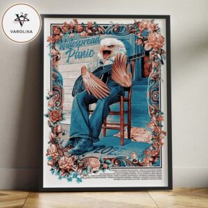 Widespread Panic Concert Poster At Various Venues In United States On Multiple Dates 2025 Americana Eagle Guitar Artwork Home Decor Poster Canvas