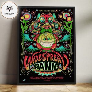 Widespread Panic New Years Eve Poster At Fox Theatre In Atlanta GA On December 29 30 31 2025 Neon Psychedelic Artwork Art By J.T. Lucchesi Home Decor Poster Canvas