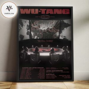 Wu-Tang Clan Forever The Final Chamber Tour 2026 Hip Hop Concert Home Decor Poster Canvas