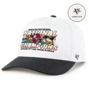 47 Indiana Hoosiers 2026 National Champs Event Two Tone Hitch Adjustable Hat