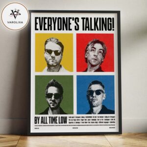 All Time Low Everyone’s Talking EP Tracklist Pop Art Band Portrait October 2023 Artwork Home Decor Poster Canvas