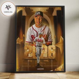 Andruw Jones Baseball Hall of Fame Class of 2026 Poster Cooperstown Immortal Wall Art Home Decor Poster Canvas
