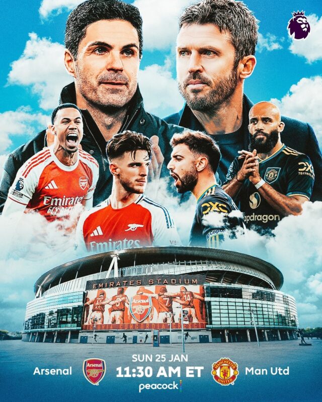 Arsenal FC Vs Manchester United Matchup Premier League Football January 25 2026 Emirates Stadium Matchday