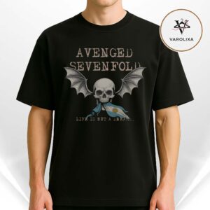 Avenged Sevenfold Life Is But A Dream Argentina Flag Bat Wing Skull Gothic Metal 2026 Unisex T-Shirt