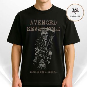 Avenged Sevenfold Life Is But A Dream Skeleton King Guitar Dark Gothic 2026 Unisex T-Shirt