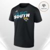 Black Jacksonville Jaguars 2025 AFC South Division Champions Conquer Unisex T-Shirt