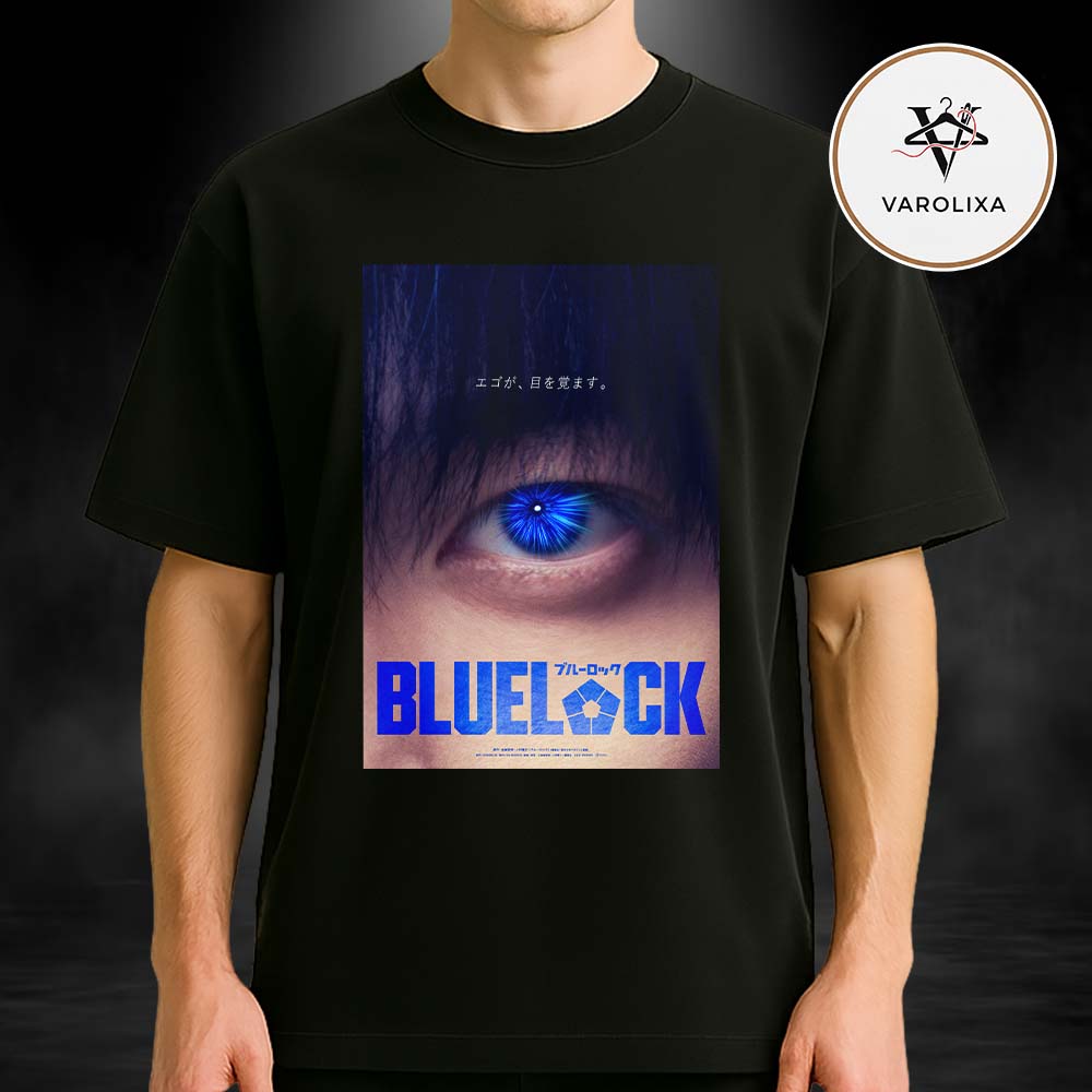 Blue Lock Live Action Movie Confirmed July 2026 Japan Blue Eye Poster Design Unisex T-Shirt Blue Lock Live Action Movie Confirmed July 2026 Japan Blue Eye Poster Design Unisex T-Shirt
