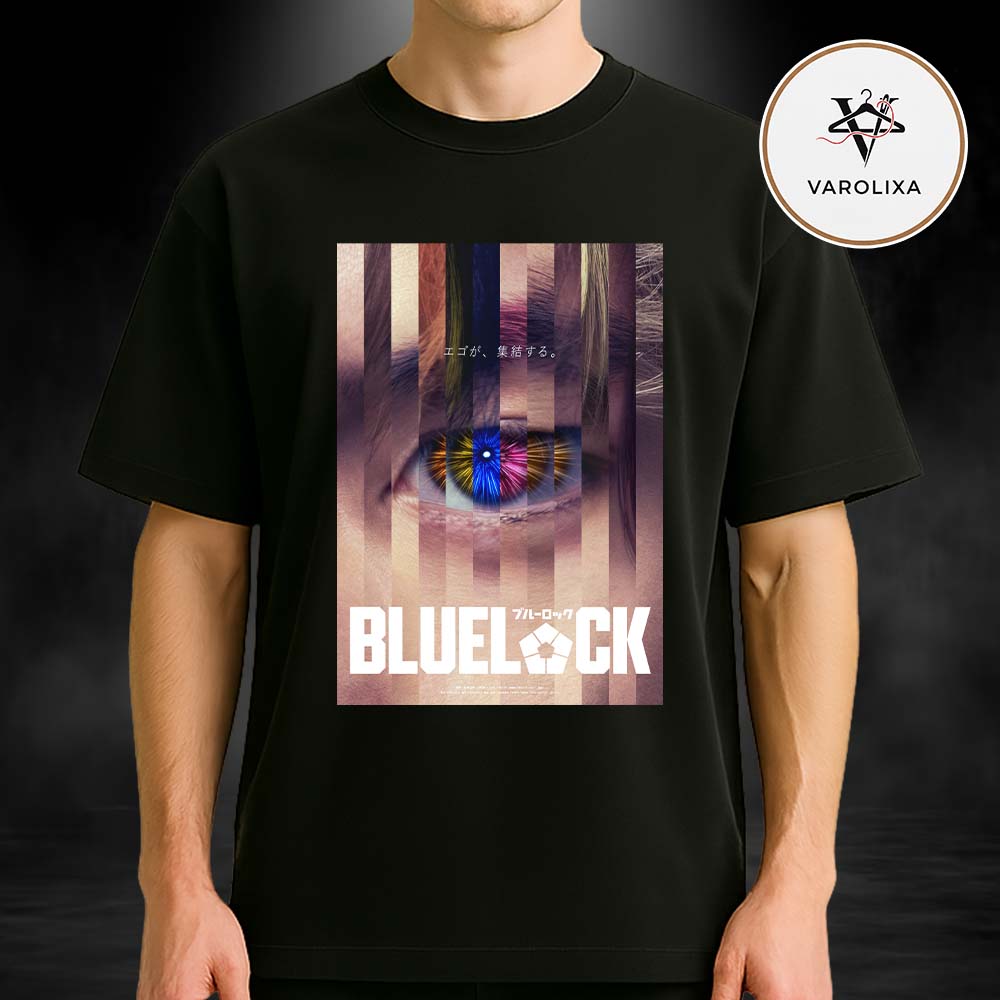 Blue Lock Live Action Movie Confirmed July 2026 Japan Eye Poster Design Unisex T-Shirt Blue Lock Live Action Movie Confirmed July 2026 Japan Eye Poster Design Unisex T-Shirt