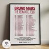 Bruno Mars The Romantic Tour 2026 Dates Poster North America Europe And UK Concert Artwork Art Print Home Decor Poster Canvas