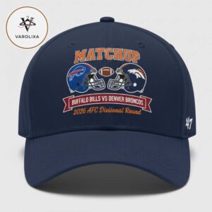 Buffalo Bills vs Denver Broncos Matchup 2026 AFC Divisional Round NFL Playoffs Classic Navy Cap Hat Snapback