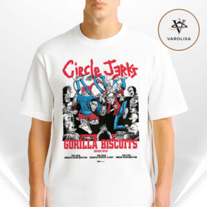 Circle Jerks Gorilla Biscuits Japan Tour 2026 Poster At Shibuya Club Quattro And Spotify O East Punk Rock Unisex T-Shirt