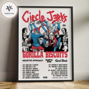 Circle Jerks Gorilla Biscuits Japan Tour Poster In Shibuya Tokyo And Osaka 2026 Hardcore Punk Wall Art Print Home Decor Poster Canvas