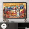 College Football Playoff Semifinal Fiesta Bowl Phoenix Arizona Ole Miss Rebels Vintage Game Day 2026 Home Decor Poster Canvas