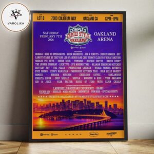 Complex Family Style Food Fest Oakland Arena Food Festival Poster At Oakland Arena In Oakland CA On February 7 2026 Home Decor Poster Canvas