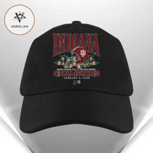 Congrats Indiana Hoosiers Is Your 2026 Chick-fil-A Peach Bowl Champions CFP Season Classic Cap Hat Snapback