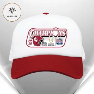 Congrats Indiana Hoosiers Winner The 2026 Chick-fil-A Peach Bowl CFP Championship Classic Cap Hat Snapback