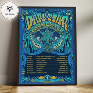 Dark Star Orchestra Winter Tour 2025 Tour Dates Psychedelic Rock Home Decor Poster Canvas