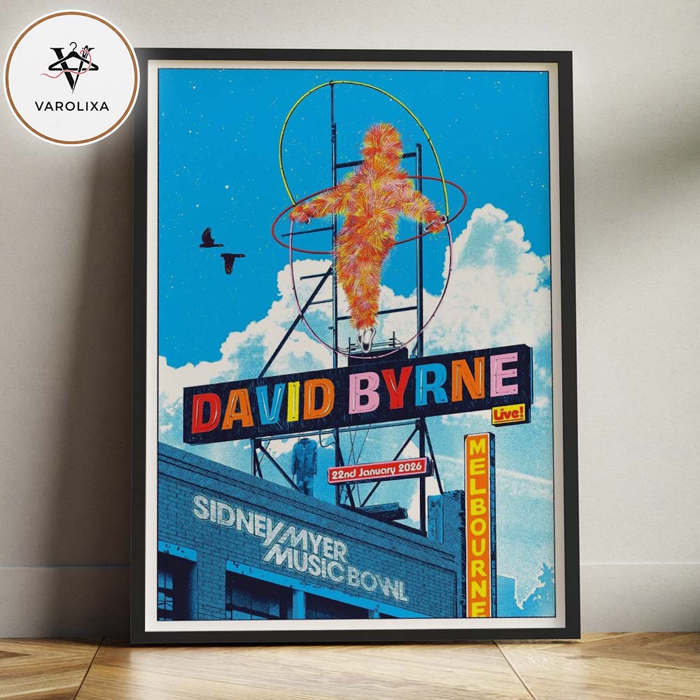 David Byrne Live Poster At Sidney Myer Music Bowl In Melbourne Victoria On January 22 2026 Art Pop Surreal Performance Artwork Home Decor Poster Canvas David Byrne Live Poster At Sidney Myer Music Bowl In Melbourne Victoria On January 22 2026 Art Pop Surreal Performance Artwork Home Decor Poster Canvas
