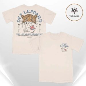 Def Leppard Las Vegas Residency Collection 2026 The Las Vegas Residency Card Two Sides Unisex T-Shirt