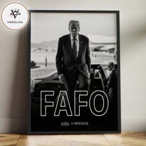 Donald Trumps FAFO White House Power Message Political 2026 Home Decor Poster Canvas