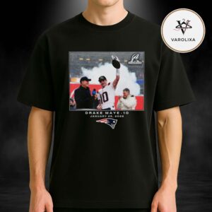 Drake Maye Black New England Patriots NFL Flash Features Week 21 Unisex T-Shirt
