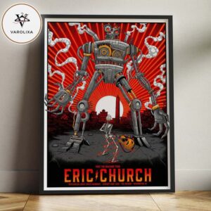 Eric Church Concert Poster At The Anthem In Washington DC On January 22 2026 Free The Machine Tour Industrial Rebellion Artwork Home Decor Poster Canvas
