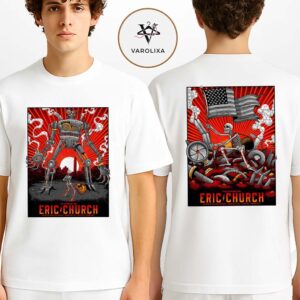Eric Church Full Show Combined Poster For The Anthem In Washington DC On January 22 And 23 2026 Two Sides Unisex T-Shirt