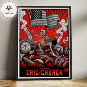 Eric Church Music Show At The Anthem In Washington DC On January 23 2026 Free The Machine Tour Revolutionary Americana Artwork Home Decor Poster Canvas