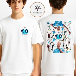 Erling Haaland Manchester City 150 Goals Legendary Striker Premier League Football Two Sides Unisex T-Shirt