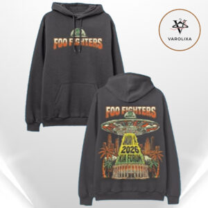 Foo Fighters Kia Forum Los Angeles January 14 2026 UFO Over Hollywood Tour Edition Zip Hoodie